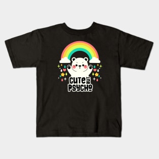 Cute But Psycho Cute Bear by Tobe Fonseca Kids T-Shirt